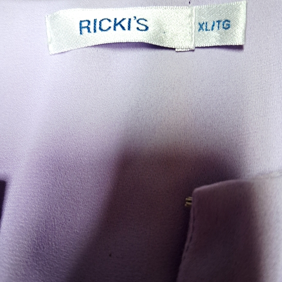 Ricki's Lavender Sleeveless Blouse with Ruffle Detail - Picture 3 of 4